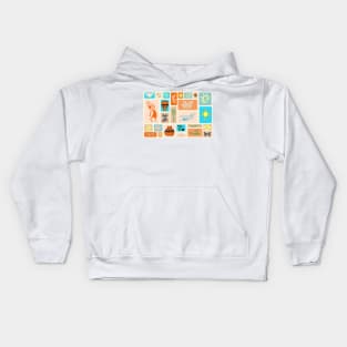 Southwestern Panel - Sand Kids Hoodie